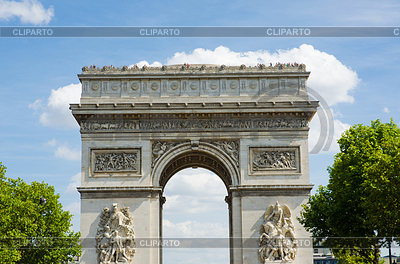 Триумфальная Арка Париж.Eps Бесплатно
