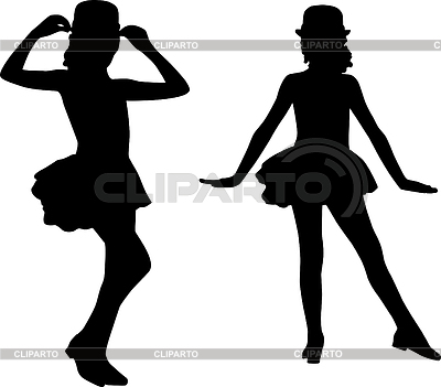 Children Dancing Silhouettes