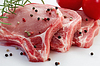 Raw meat with spices | Stock Foto