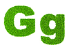 Grass letter G | Stock Illustration