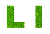 Grass letter L | Stock Illustration