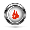 Vector clipart: silver icon with blood drops