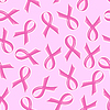 Vector clipart: seamless pattern of pink Support Ribbon