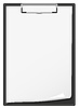Vector clipart: clipboard and blank sheet of paper