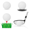 Vector clipart: golf ball