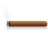 Vector clipart: burning cigar