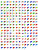 Vector clipart: set icons flags of world countries