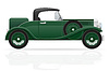 Vector clipart: old retro car