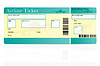 Vector clipart: airline ticket