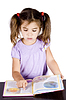 Little girl reading book | Stock Foto