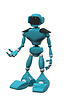 Photo 300 DPI: blue robot