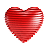 Rojo corazón de San Valentín | Ilustración