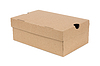 Photo 300 DPI: Closed shipping cardboard box + Clipping Path