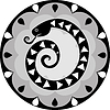 Vector clipart: funny Chinese horoscope snake