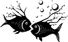 Vector clipart: strange fish