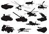 Vector clipart: Military set