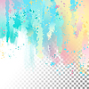 Vector clipart: Abstract Watercolor Border