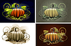 Vector clipart: Halloween pumpkins set