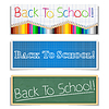 Vector clipart: Back To School Banners
