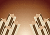 Vector clipart: background with star in chocolate color