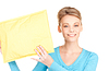 Empresaria con parcela | Foto de stock