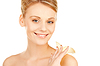 Beautiful woman with calla flower | Stock Foto