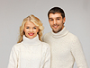 Familie Paar in Pullover | Stock Foto