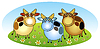 Vector clipart: cows