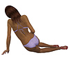 Photo 300 DPI: 3d mulatto in bikini