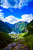 Fiordo de Geiranger, fotografía aérea de Noruega | Foto de stock