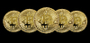Golden bitcoins | Stock Foto