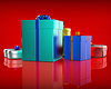 Celebration Giftbox Indicates Joy Giftboxes And | Stock Illustration