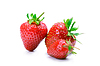 Strawberries on white | Stock Foto