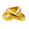 3d gold wedding ring | Stock Illustration