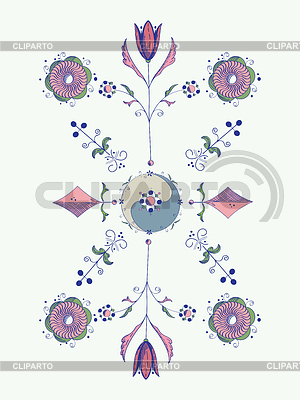 Diseño estilizado tulipán | Ilustración vectorial de stock |ID 3390789