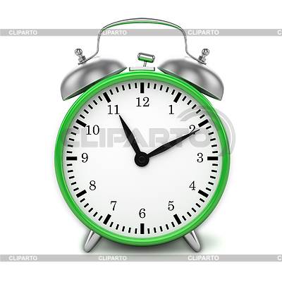 Verde retro de estilo clásico reloj de alarma | Foto de alta resolución |ID 4631541