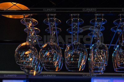 Empty clean glasses for wine | High resolution stock photo |ID 6768984