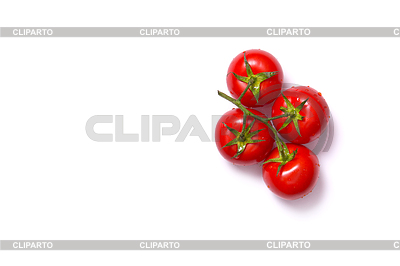 Manojo de tomates frescos, vista desde arriba | Foto de alta resolución |ID 4729307
