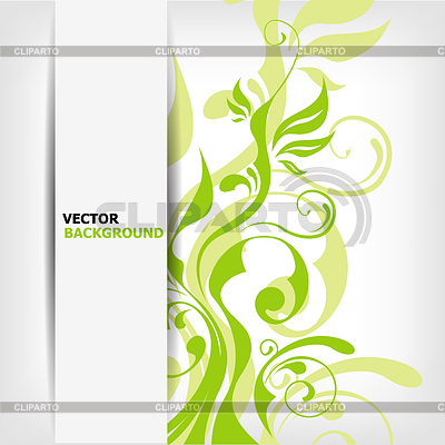 Fondo floral abstracto con lugar para el texto | Ilustración vectorial de stock |ID 3443138