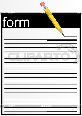 Gedruckter Form | Stock Vektorgrafik |ID 3469963