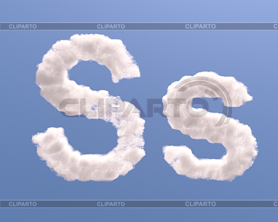Letter S Wolke Form | Illustration mit hoher Auflösung |ID 3439207