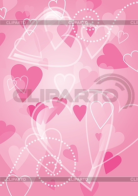 Heart Valentines Day background | Ilustración vectorial de stock |ID 3552203