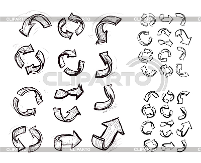 Flechas Set | Ilustración vectorial de stock |ID 3674868