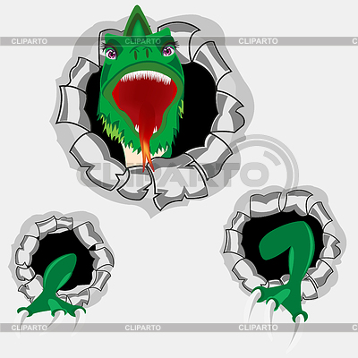 Dragón del orificio | Ilustración vectorial de stock |ID 5909333