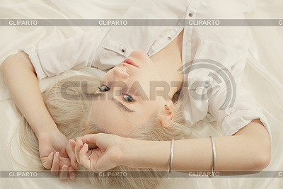 Girl in bed | High resolution stock photo |ID 7431786