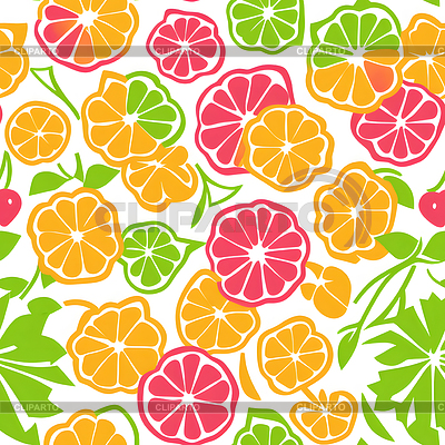 Citrus seamless pattern | High resolution stock illustration |ID 7449726
