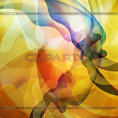 Olas abstractas sobre fondo amarillo, forma suave | Ilustración de alta resolución |ID 5511036