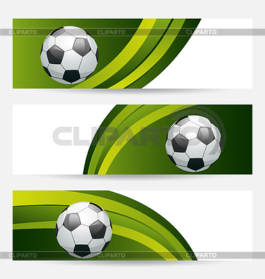 Establecer tarjetas de fútbol con lugar para el texto | Ilustración vectorial de stock |ID 3476836