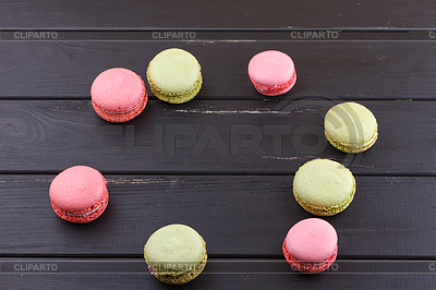 Macaron en negro con espacio de copia | Foto de alta resolución |ID 5957718