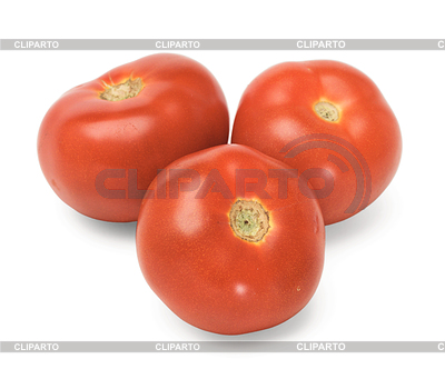Tres tomates frescos en blanco | Foto de alta resolución |ID 3597148